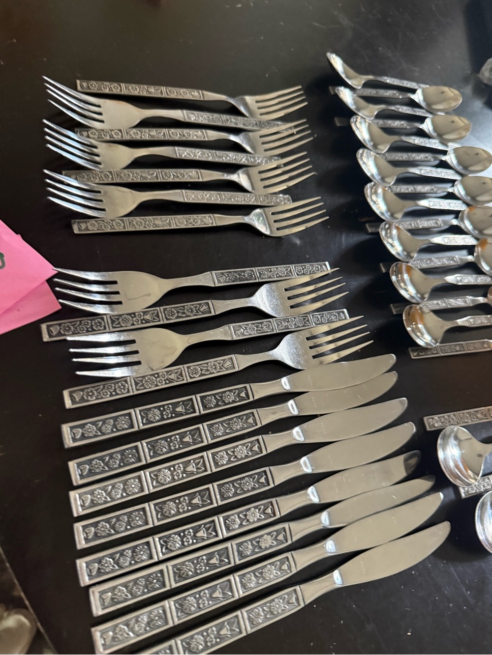 SPRING FEVER by  Northland Stainless Flatware Korea MCM Flatware  39 pcLOT